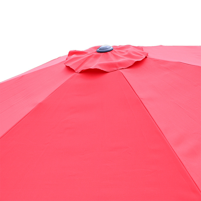 Aluminum Market Umbrella  With Crank, With Auto Tilt. Canopy With Double Flap