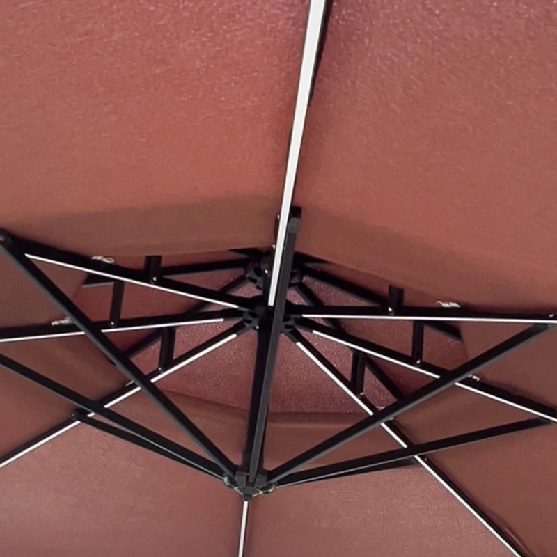 Banana Umbrella With Double-Top, With LED Light