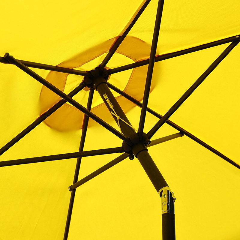 Aluminum Market Umbrella With Crank, With Auto Tilt.