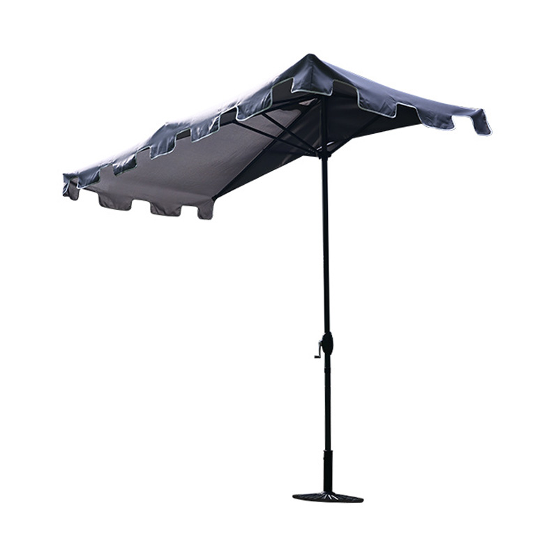 Rectangular Half Umbrella With Crank, Without Tilt Rectangular Half Umbrella With Crank, Without Tilt