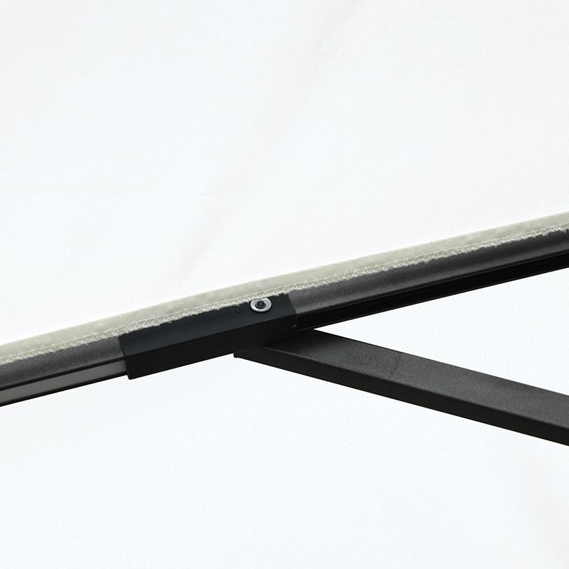 3m Steel Banana Umbrella With LED Light, With Solar Panel 3m Steel Banana Umbrella With LED Light, With Solar Panel