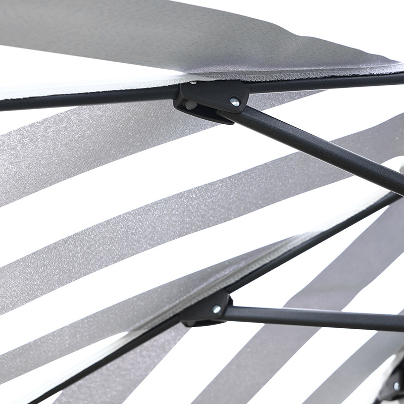 2.7m Half Round Umbrella With Crank And Tilt 2.7m Half Round Umbrella With Crank And Tilt
