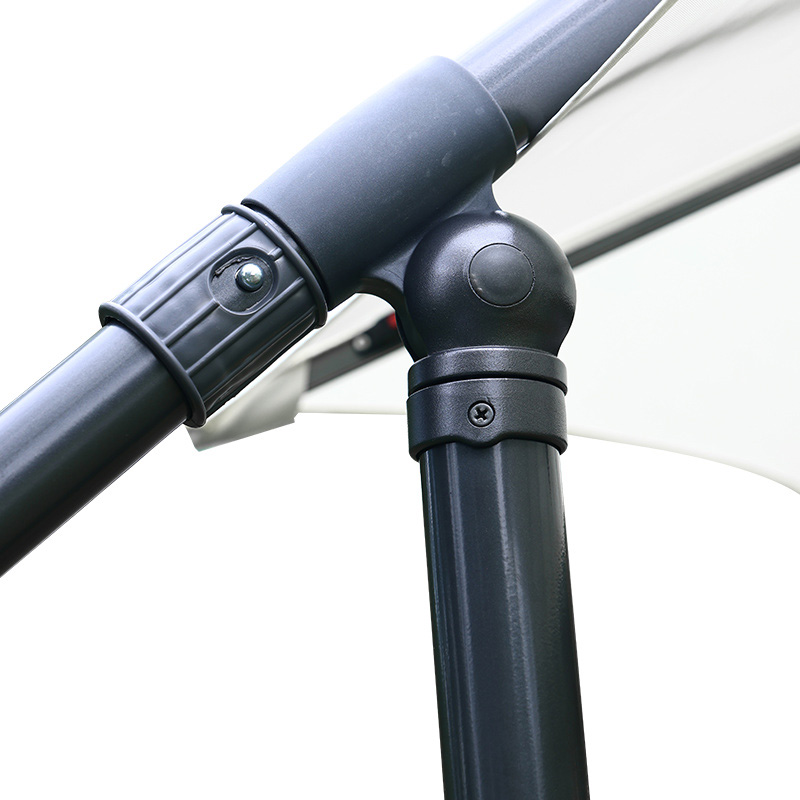 3m Steel Banana Umbrella With LED Light, With Solar Panel 3m Steel Banana Umbrella With LED Light, With Solar Panel