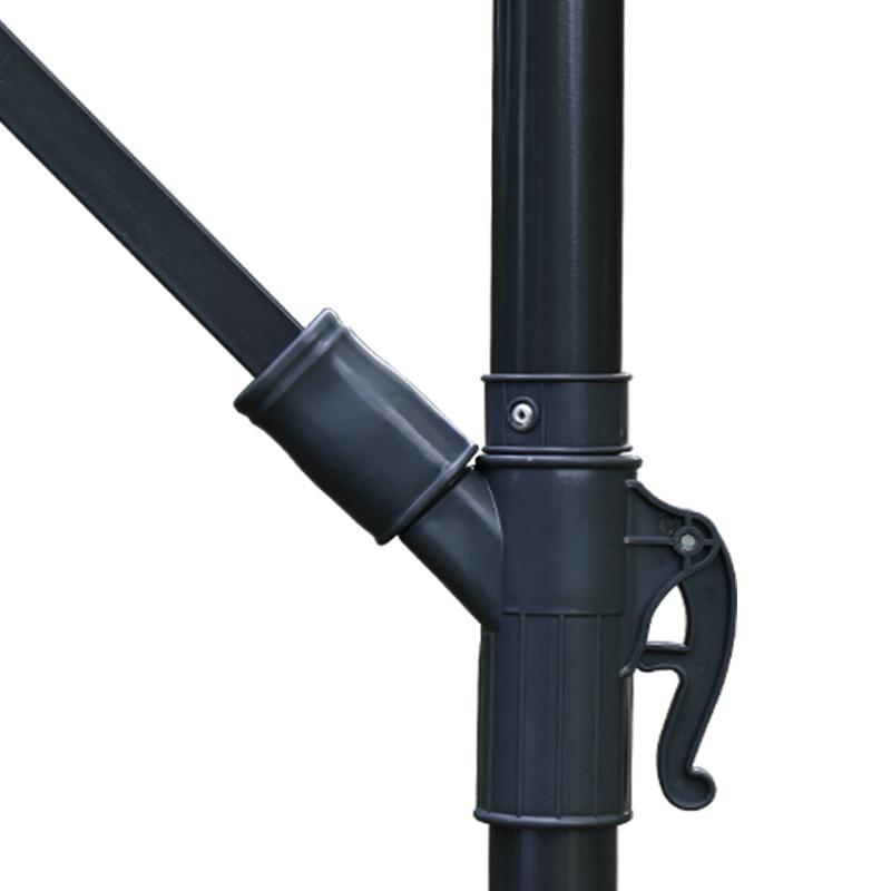 3m Steel Banana Umbrella With LED Light, With Solar Panel 3m Steel Banana Umbrella With LED Light, With Solar Panel