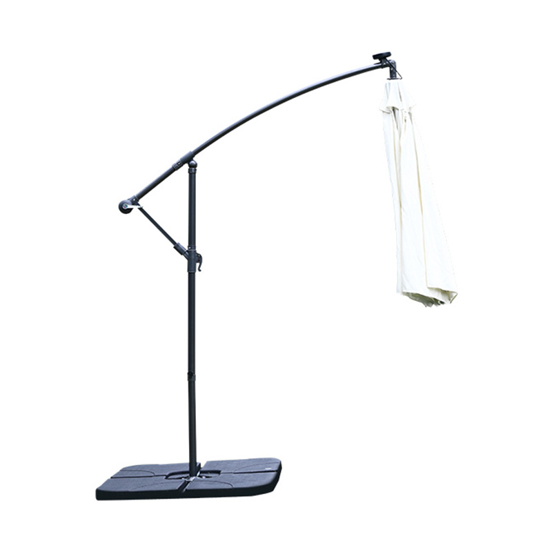 3m Steel Banana Umbrella With LED Light, With Solar Panel 3m Steel Banana Umbrella With LED Light, With Solar Panel