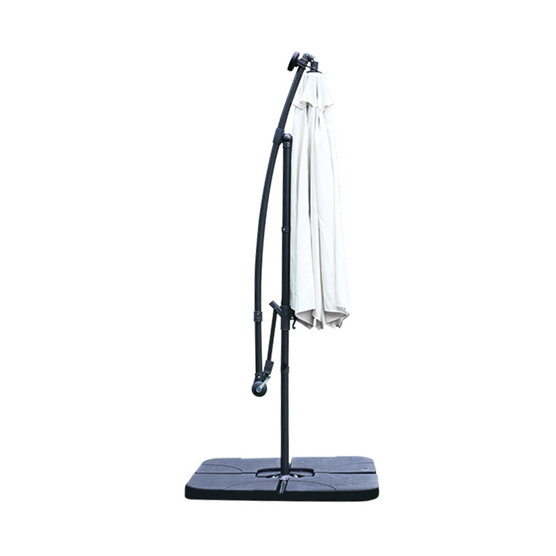 3m Steel Banana Umbrella With LED Light, With Solar Panel 3m Steel Banana Umbrella With LED Light, With Solar Panel