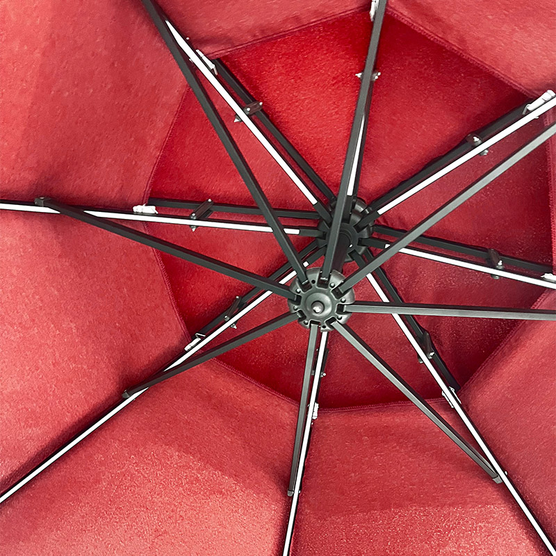 Banana Umbrella With Double-Top, With LED Light